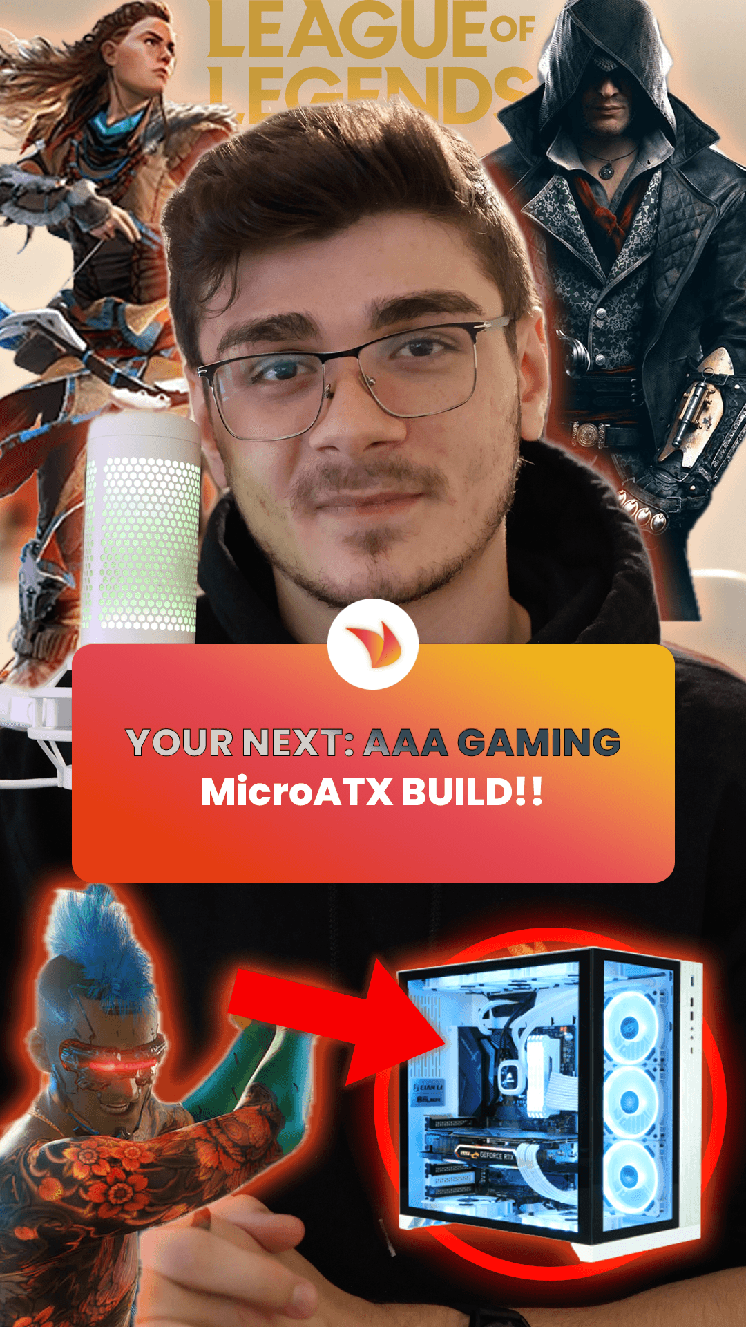 YOUR NEXT: AAA GAMING MICROATX BUILD!!